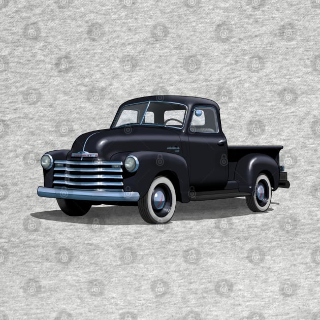 1949 Chevy Pickup Truck in black by candcretro